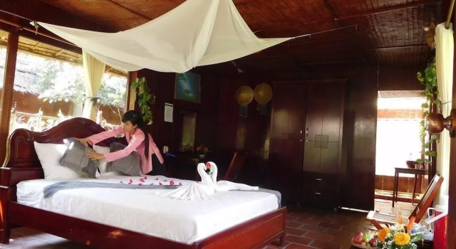 Двухместный номер Standard с видом на сад Mekong Ecolodge