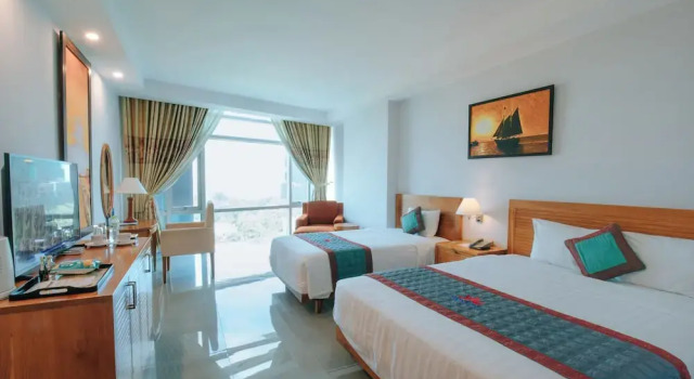Трёхместный номер Deluxe c 1 комнатой с видом на море Petro Hotel