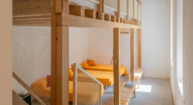 Кровать в общем номере Agriturismo La Derta