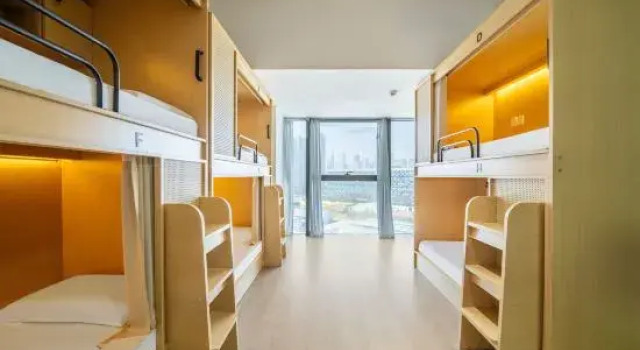 Кровать в общем номере (мужской номер) Shuiyicheng Youth Hostel