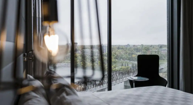 Camera doppia Standard con vista sul fiume Alt Hotel Saskatoon