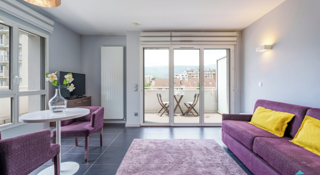 Студия с балконом Apparthôtel Tempologis - St Germain à Grenoble