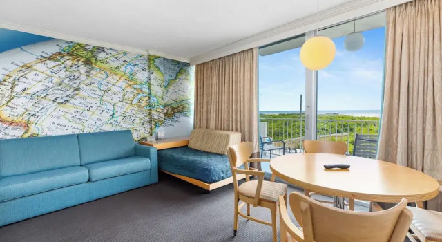 Двухместный номер Deluxe с балконом и с красивым видом из окна Pan American Oceanfront Hotel