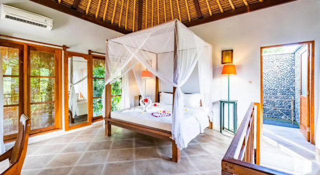 Двухместный номер Deluxe с красивым видом из окна Taman Selini Wahana Beach Bungalows