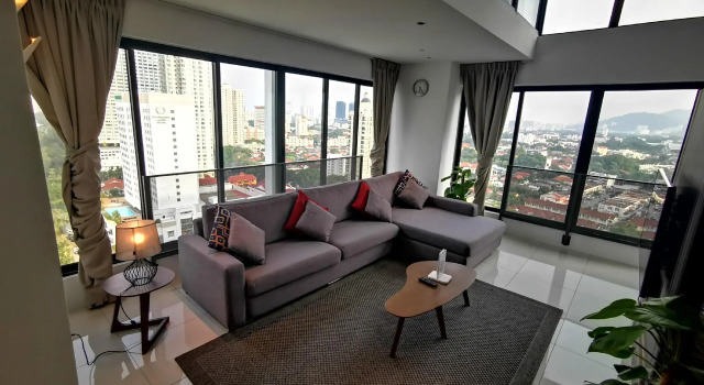 2BR Family Suite 12 @ Sunrise Gurney Penang, Rezerwuj Apartament Hotele w George Town z basenem, Basen