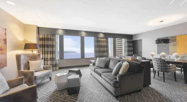 Двухместный Пентхаус с видом на воду Hilton Motif Seattle
