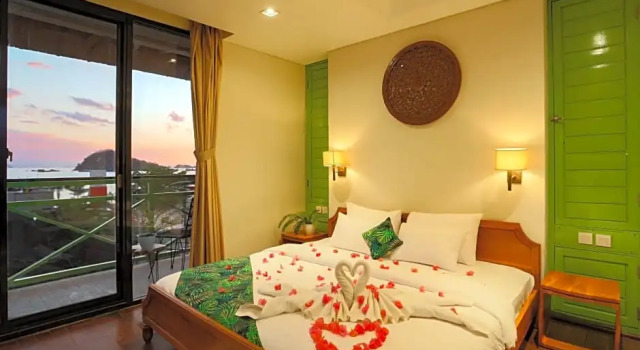 Двухместный номер Deluxe с балконом и с видом на море Eco Tree Otel