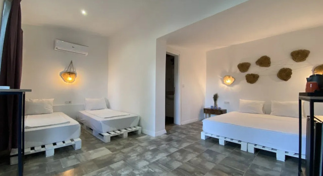 Четырёхместный семейный номер Standard с видом на сад Çıralı Marina Loft Hotel