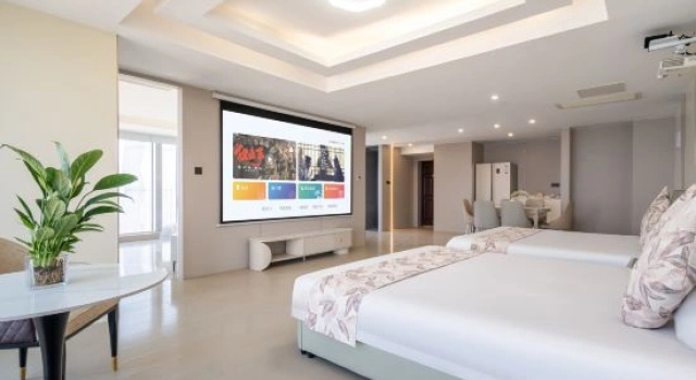 Люкс с видом на море Lianyungang Jinhai International Seaview Apartment