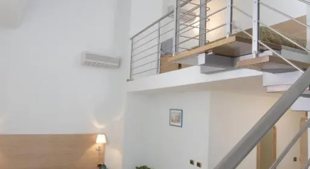 Двухместный номер Deluxe с балконом и с видом на море Hotel Villa Carolina