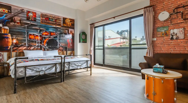 Двухместный номер Deluxe с балконом Tainan Rock nest view inn