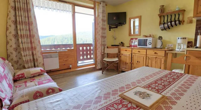 Studio Notre-Dame-de-Bellecombe, 1 pièce, 4 personnes - FR-1-505-19, Забронировать Апартаменты/квартира Нотр-Дам-де-Белькомб Espace Diamant, рядом с Горнолыжный подъемник Буланжер