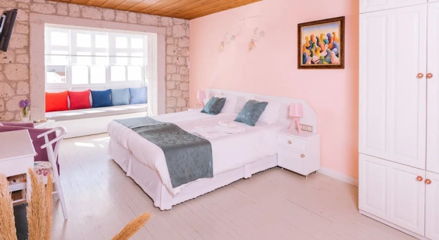 Двухместный номер Deluxe Begonvil Butik Otel by Aliki Alacati