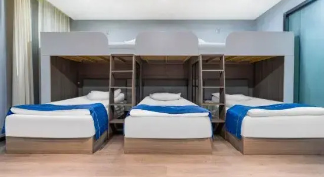 Кровать в общем номере Suqian ShouSu E-sports Homestay (JD Technology Park)