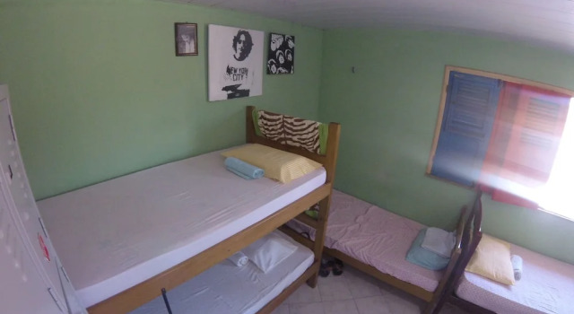 Кровать в общем номере Parnaíba Hostel
