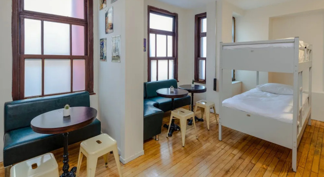 Кровать в общем номере Sanat Hostel Taksim