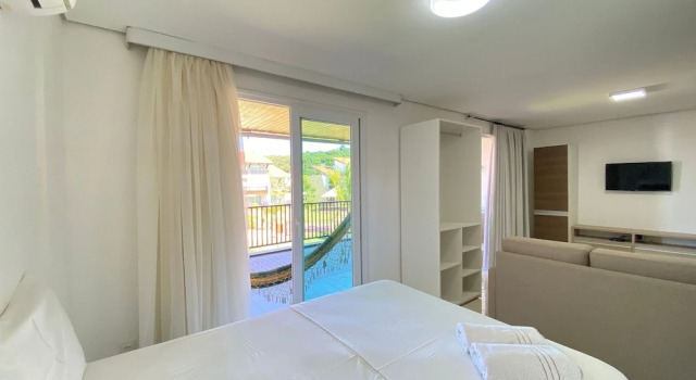 Семейная студия с балконом и с видом на бассейн Flats at Club Meridional - Praia dos Carneiros
