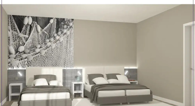 Четырёхместный номер Standard с балконом и с частичным видом на море Hotel Lux