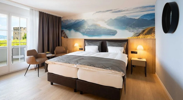 Одноместный номер Standard с балконом Seehotel Winkelried