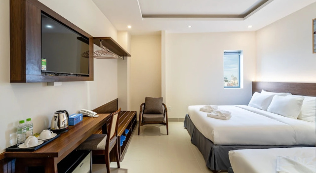 Трёхместный номер Deluxe с балконом Aquatel Vung Tau