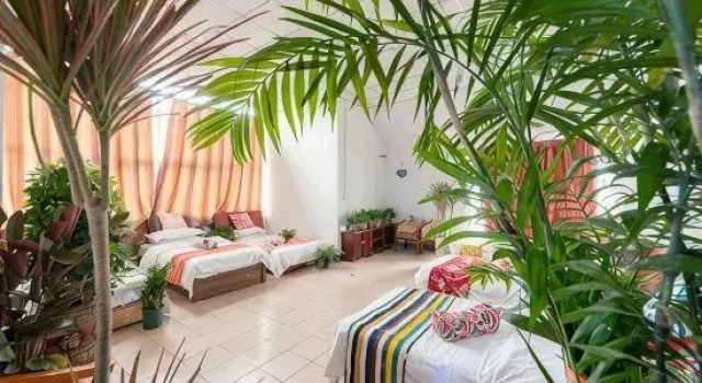 Кровать в общем номере Zhumadian Zhongtian Express Hotel
