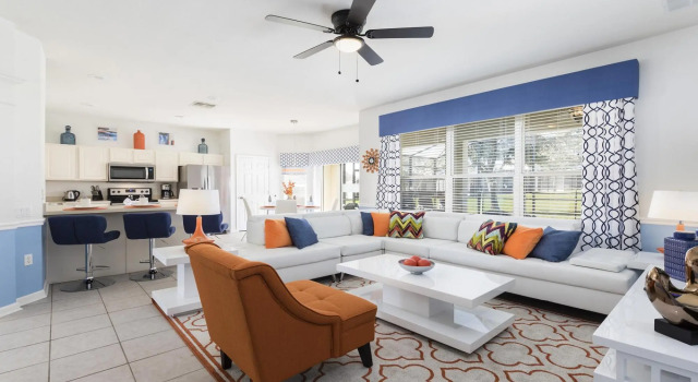 6BR Disney Getaway Villa w Pool SPA, Rezerwuj Ośrodek wypoczynkowy Orlando Kissimmee