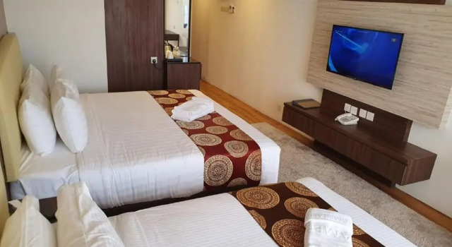 Семейный номер Deluxe с балконом Amerald Resort Hotel Desaru