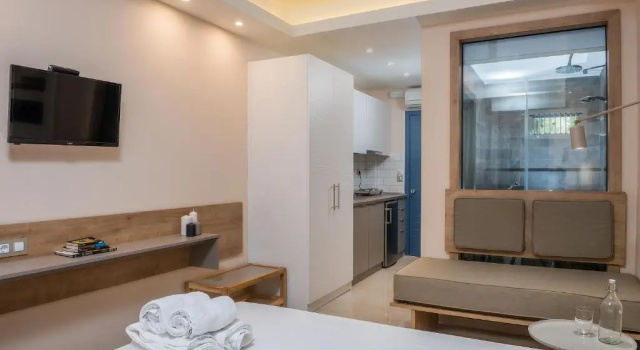 Студия с балконом и с видом на море Villa Despina