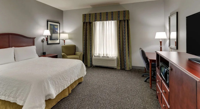 Двухместный номер with Roll In Shower Mobility/Hearing Accessible Hampton Inn & Suites Indianapolis-Airport