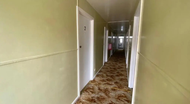 Кровать в общем номере Mountain View Motel