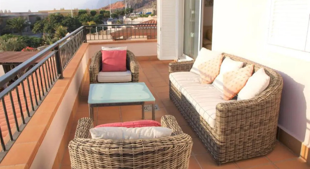 VILLA BLOSSOM in the beautiful area of Puerto Santiago Tenerife with 5 bedrooms for up to 10 guests private swimming pool and many other activities to entertain the family Secure parking for 2 cars and disabled access throughout, Book Villa Hotels in Tenerife with Parking, Parking