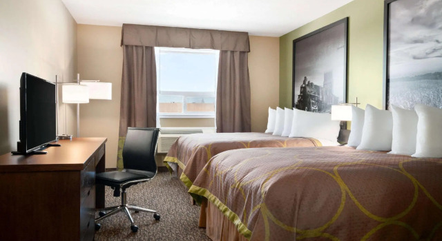 Standardowy czteroosobowy pokój Super 8 by Wyndham Regina