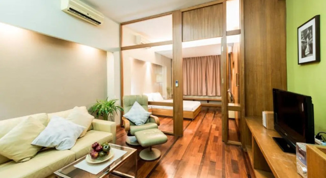 Люкс c 1 комнатой с видом на горы Laemtong Serviced Apartment