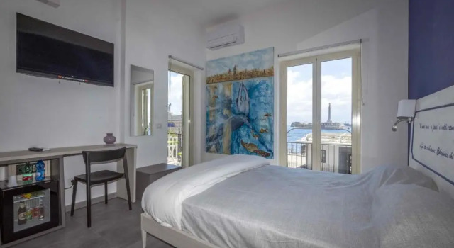 Standard Doppel Zimmer mit Balkon und mit Meerblick Miti Dello Stretto B&B
