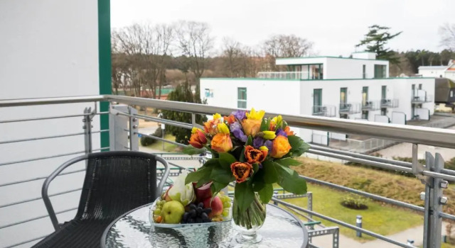 Двухместный номер Standard с балконом Parkhotel IV Jahreszeiten Kühlungsborn
