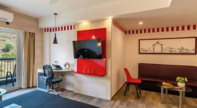 Двухместный номер Luxury с красивым видом из окна The Hosteller Bam Rishikesh - Poshtel