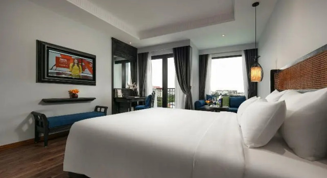 Двухместный номер Deluxe с видом на сад Shining Riverside Hoi An Boutique & Spa