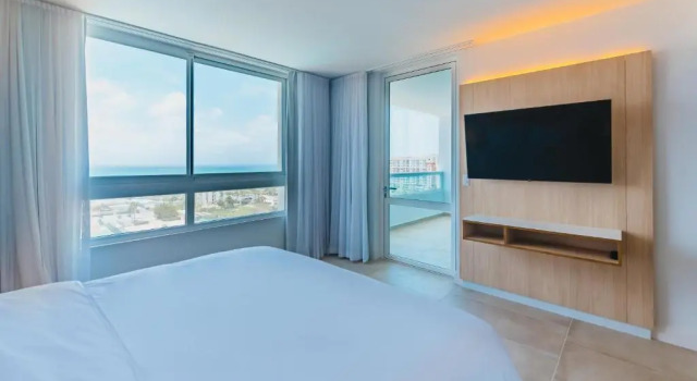 1 soveværelse i dobbelt suite med havudsigt Radisson Blu Aruba