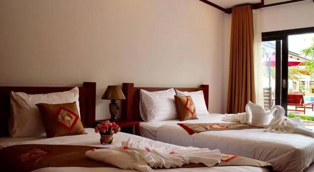 Четырёхместный семейный номер Standard Vang Vieng Savanh Sunset View Resort