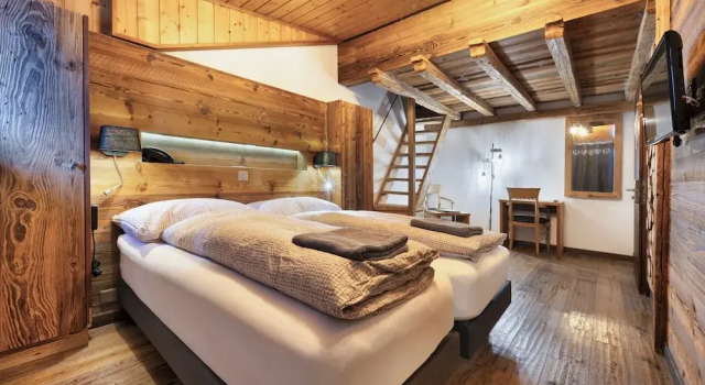 Четырёхместный семейный номер Standard Hôtel Le Grand Chalet