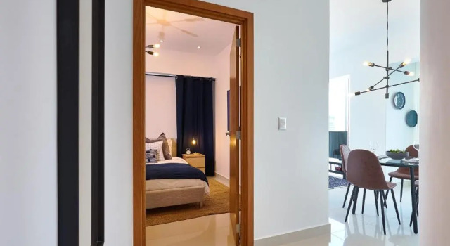 Апартаменты Getaway 1BR-WiFi-AC-View-Gym-BlueMall-YellowKey
