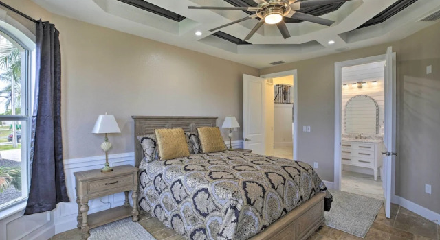 Luxe Cape Coral Escape w/ Boat Dock + Cabana!