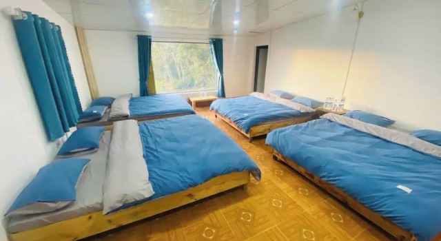Кровать в общем номере Gió Homestay 1 - Măng Đen