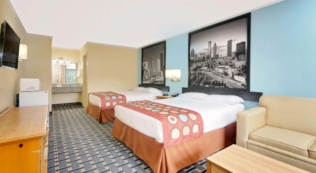 Standard- firedobbelt værelse Super 8 by Wyndham Cartersville