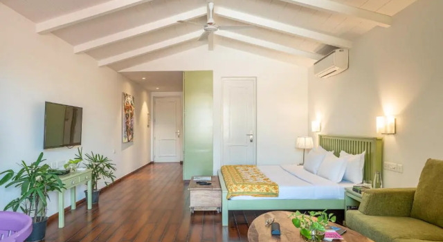 Студия Deluxe Santa Terra by The Blue Kite - 1 & 2 BHK Apartments With Common Pool, Kitchen, Security & Wifi, Near to Casino & Candolim Beach