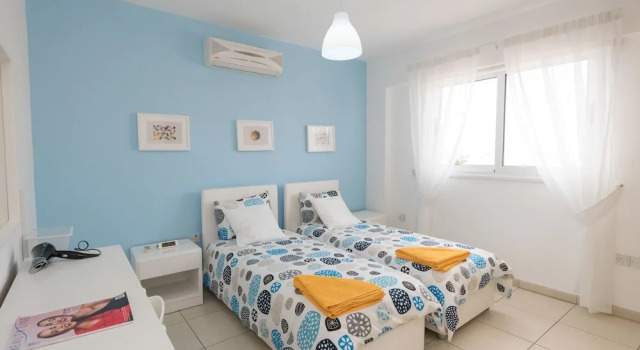 Апартаменты Superior с 2 комнатами с балконом и с видом на бассейн Narcissos Nissi Beach Apartment D9