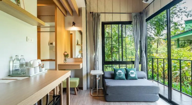 Двухместные апартаменты с балконом Blu Monkey Pooltara Krabi Hotel & Villas Pet Friendly