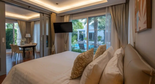Двухместная вилла с 2 комнатами с балконом и с видом на бассейн The Delfini Hua Hin