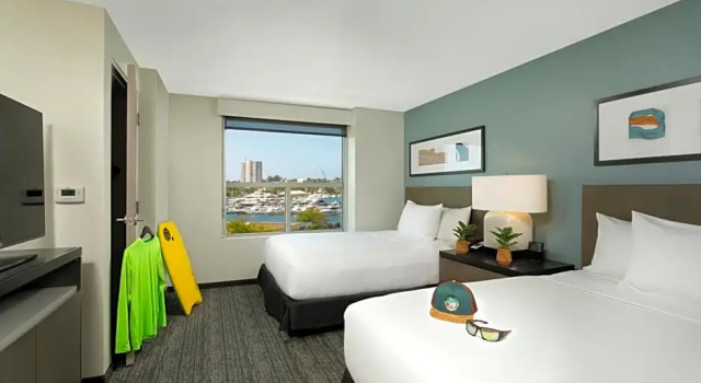 Четырёхместный люкс с кухней c 1 комнатой с видом на залив Hyatt House San Juan