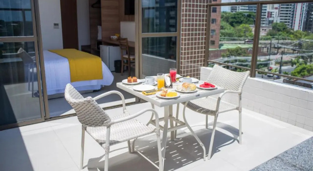 Standard- tredobbelt værelse med altan Villa Park Hotel Recife